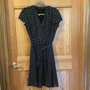Chiasso Black and White Polka Dot Dress size 6
